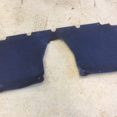 Blue rear bulkhead carpet - from 10th anniversary