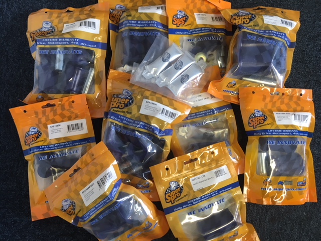Super Pro - Complete front and rear suspension bush kit - Mk1