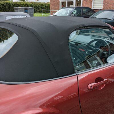 Mohair roof with glass rear window - Mk3- Black
