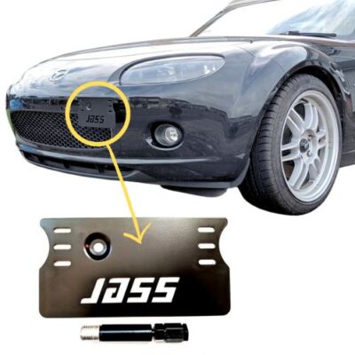 Offset Front Number Plate Bracket - Mk3 MX5 Jass Performance