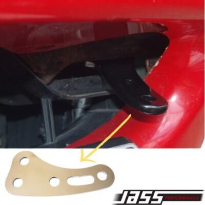 Offset Front Number Plate Bracket Mount - Stainless Steel Jass Performance