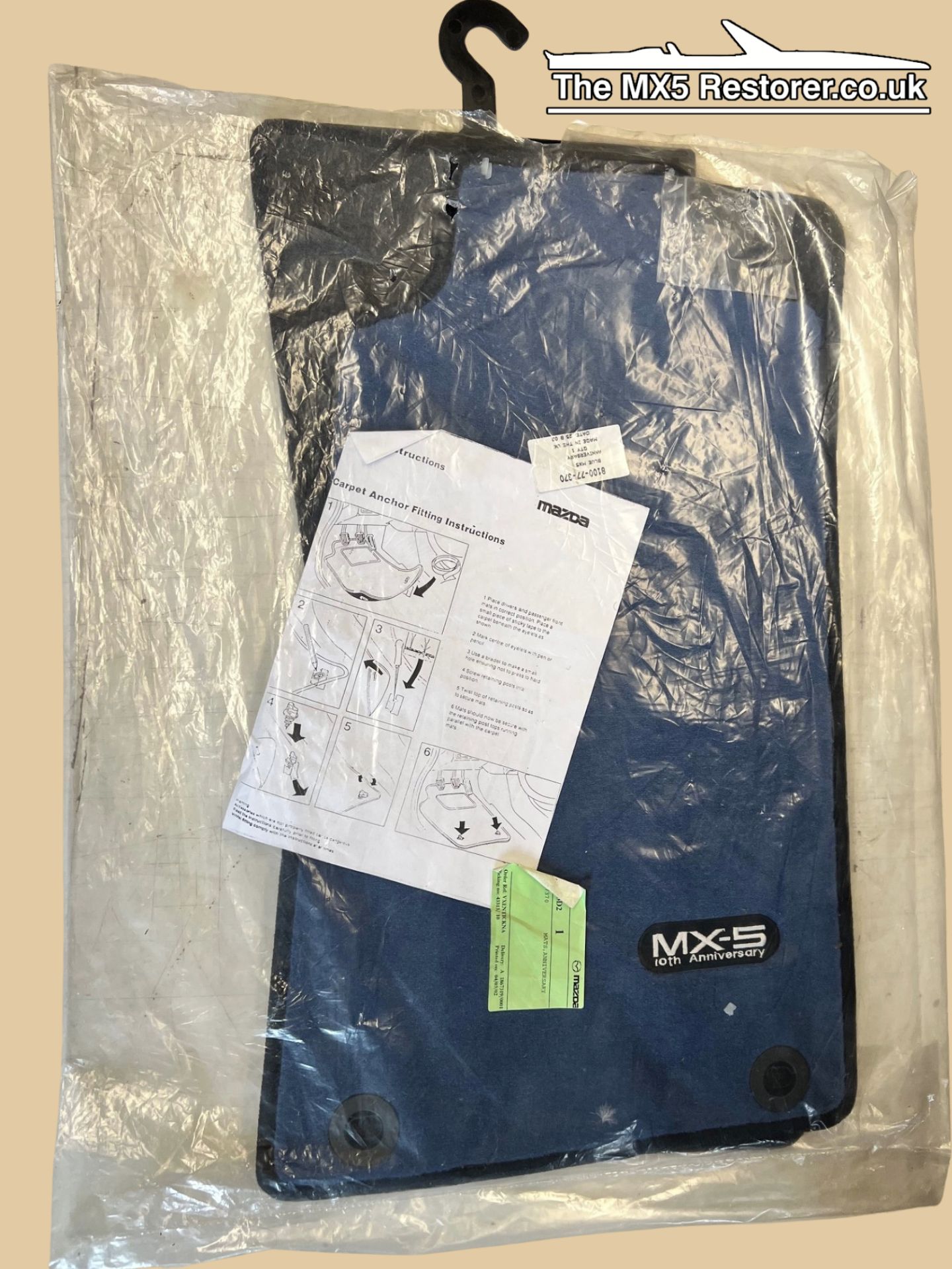 Mazda MX-5 10th Anniversary Edition Floor Mats – New Old Stock (NOS) – Genuine Mazda - Image 2